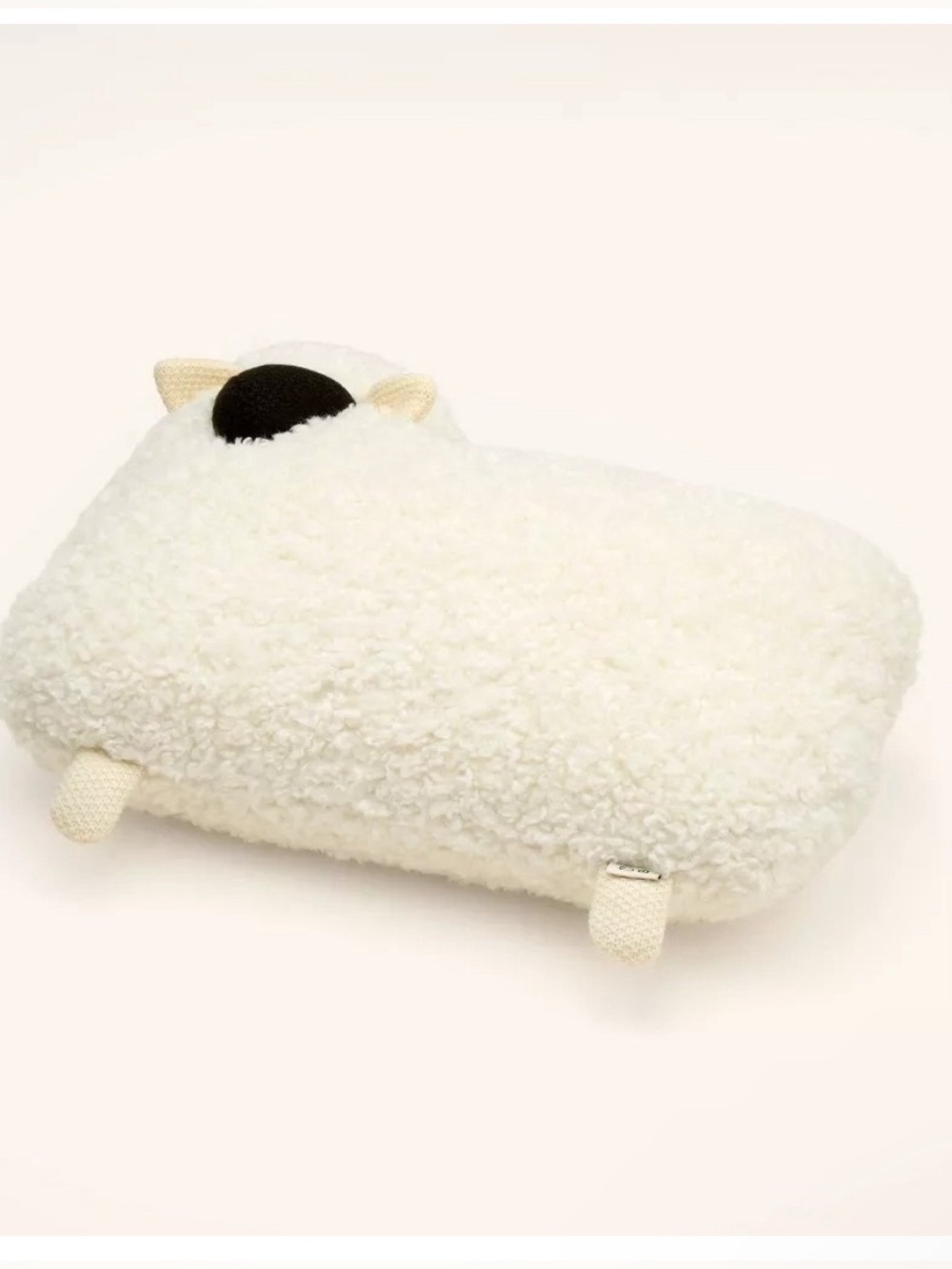 🐑 NEW Woolrich x Target Sheep Shaped Decorative Throw Pillow Cream 15”x 20” - Picture 2 of 8